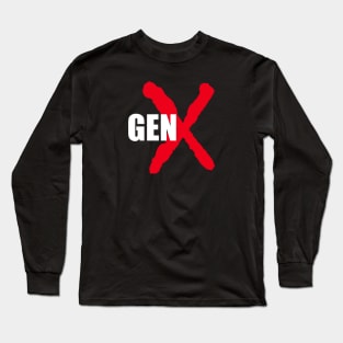 GenX 002 - Red X Long Sleeve T-Shirt